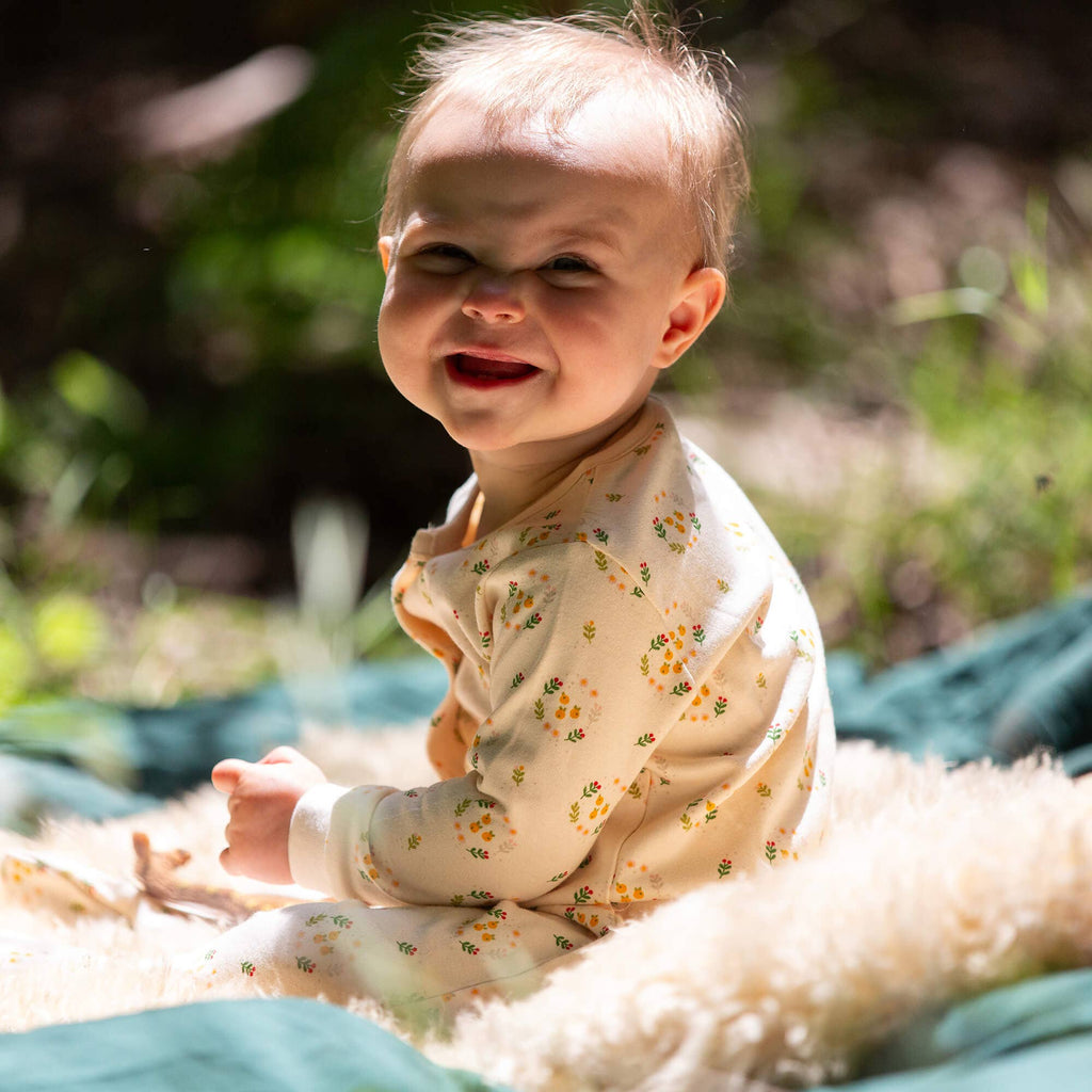 Quince Flowers Babygrow