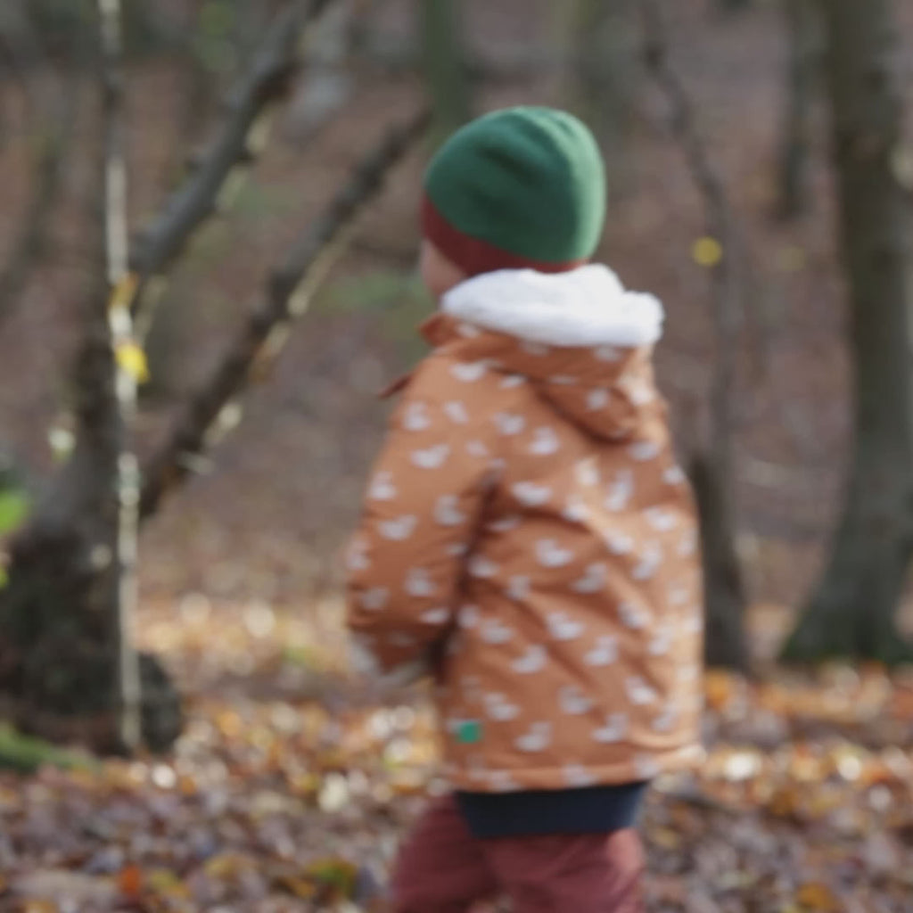 Little Green Radicals Gold Ducks Recycled Waterproof Adventure Winter Coat