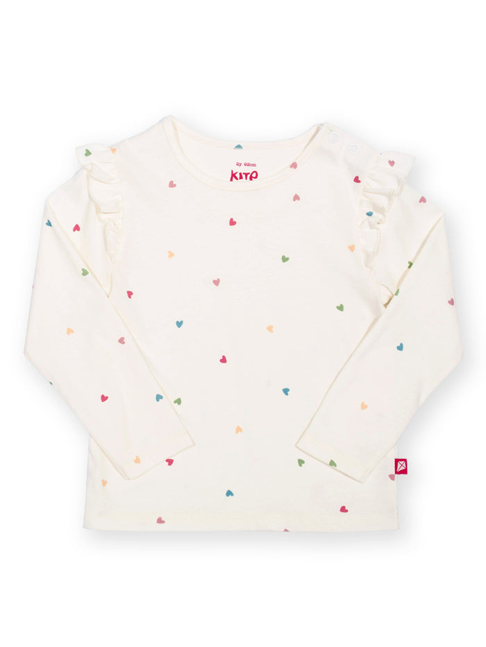 Kite Little Hearts Frill T-Shirt
