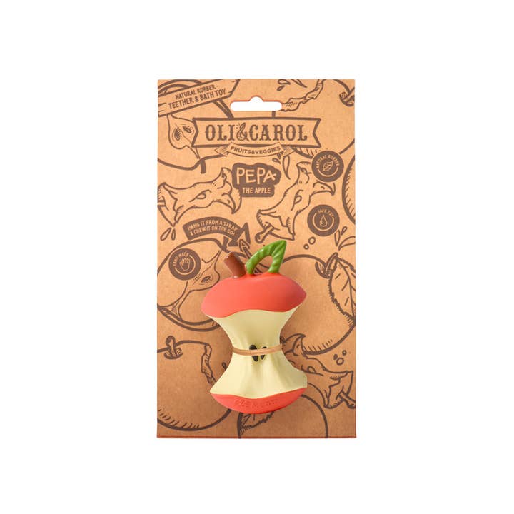 Oli & Carol Pepa the Apple - Natural Baby Teether