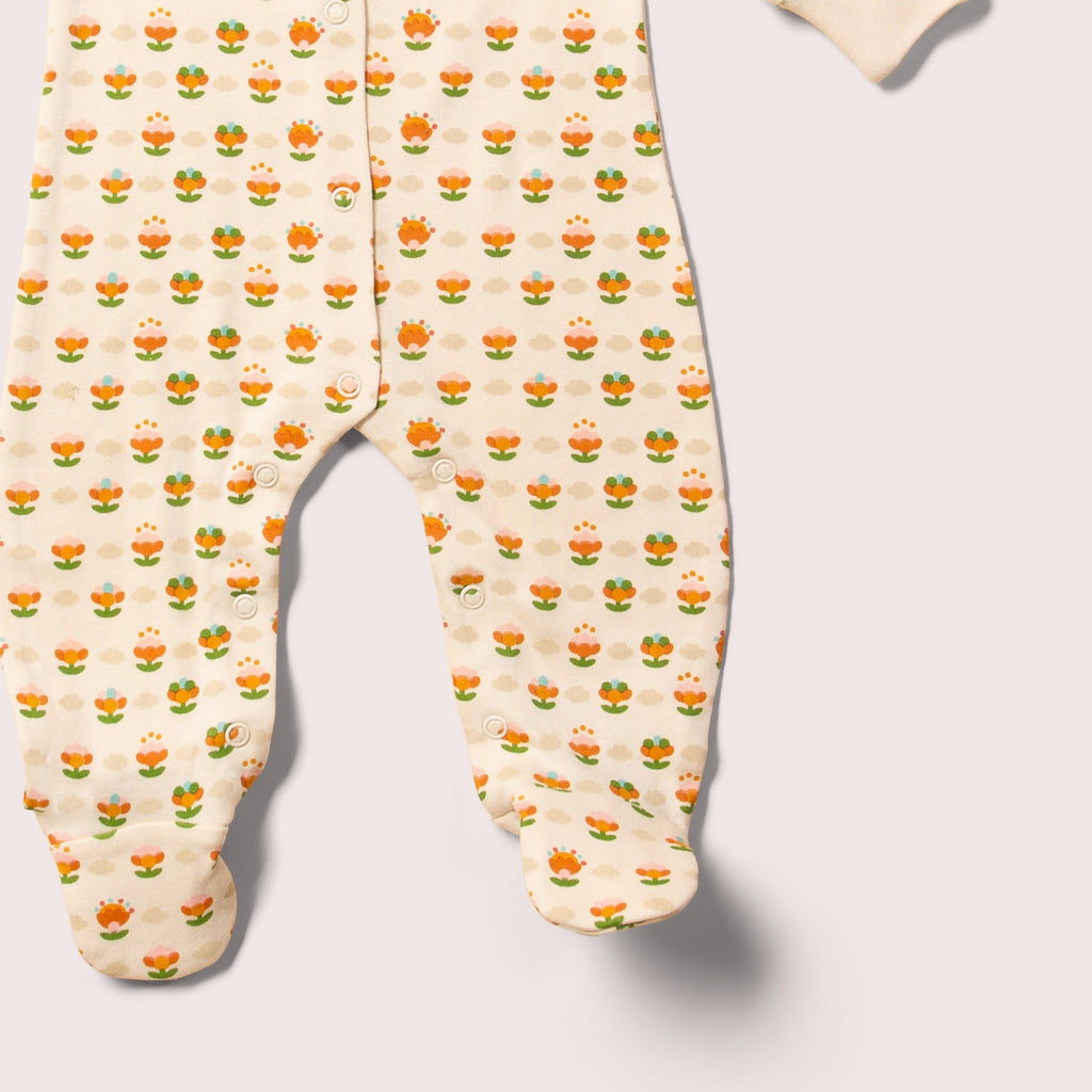 Little Green Radicals Little Blooms Organic Babygrow