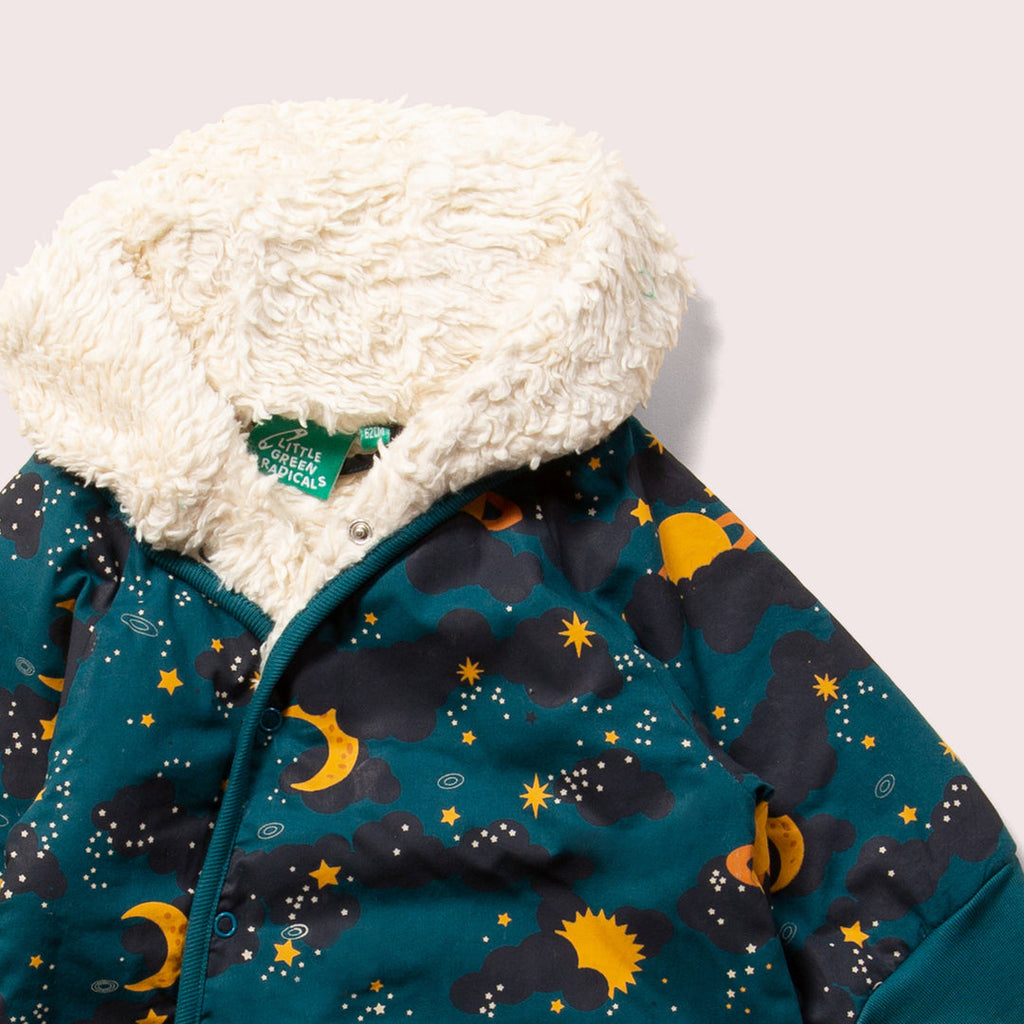 Little Green Radicals Saturn Nights Sherpa Lined Snowsuit