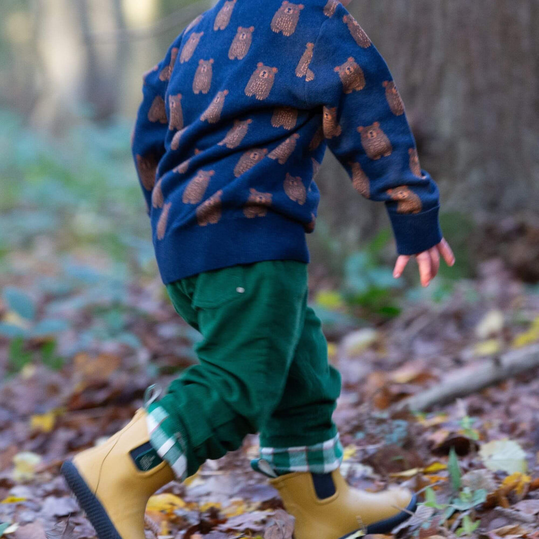 Little Green Radicals Teddy Bears Knitted Jumper
