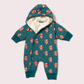 Little Green Radicals Red Foxes Sherpa Lined Snowsuit