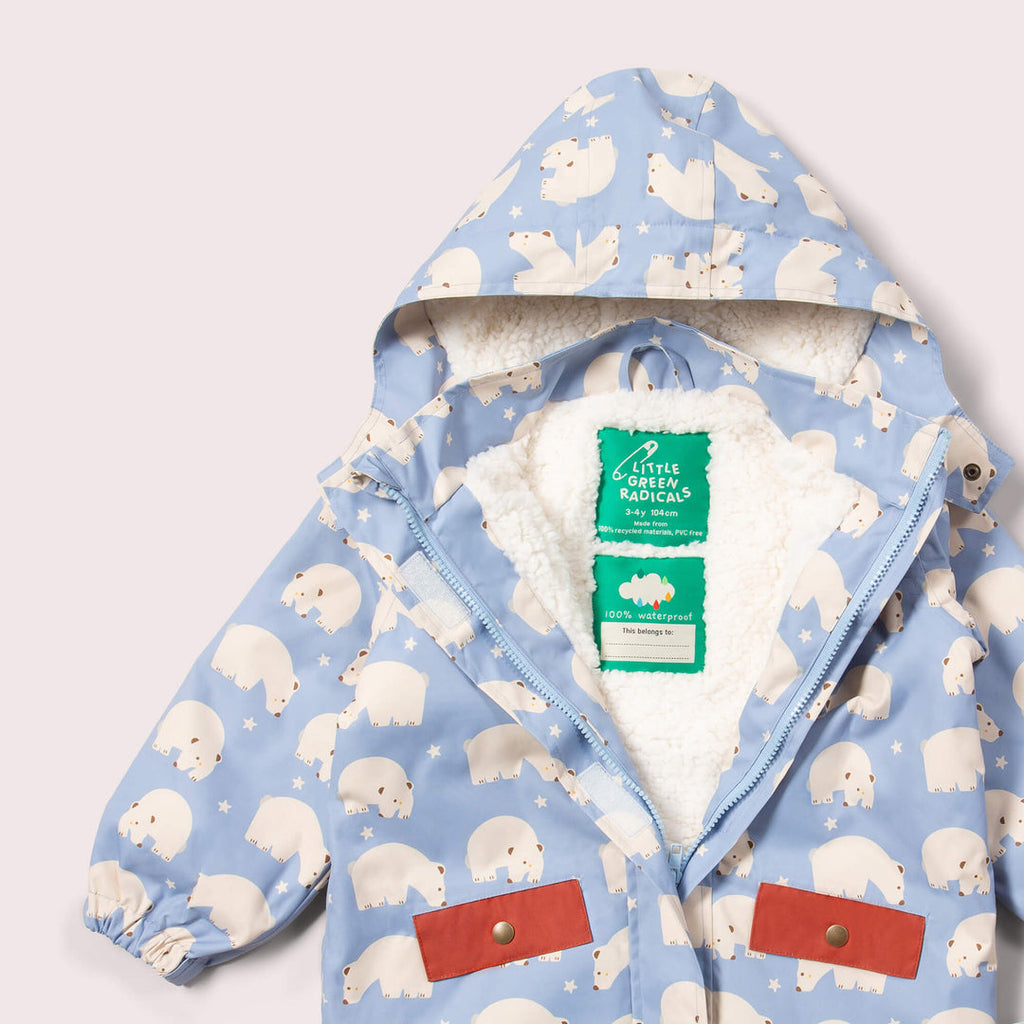 Little Green Radicals Snow Bears Recycled Waterproof Adventure Winter Coat