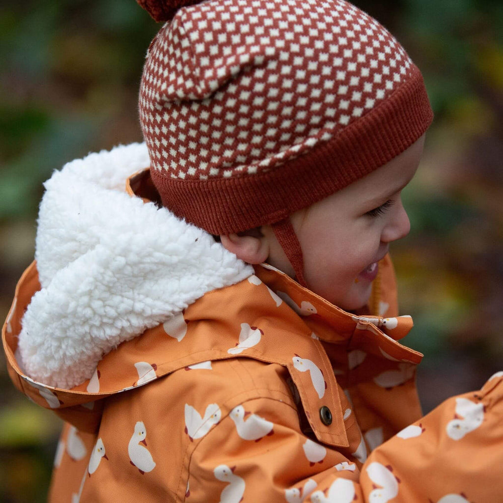 Little Green Radicals Gold Ducks Recycled Waterproof Adventure Winter Coat