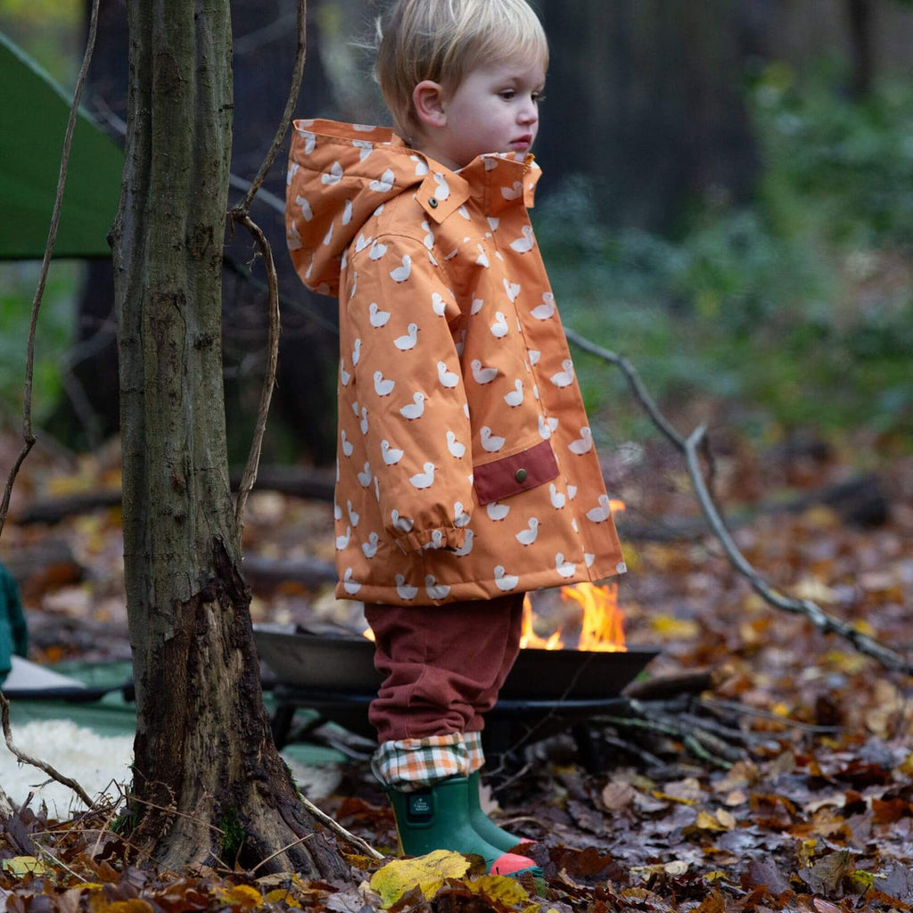 Little Green Radicals Gold Ducks Recycled Waterproof Adventure Winter Coat