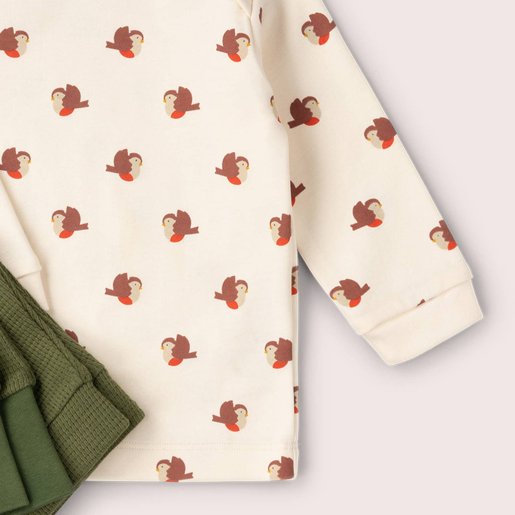 Little Robin Organic T-Shirt And Jogger Playset
