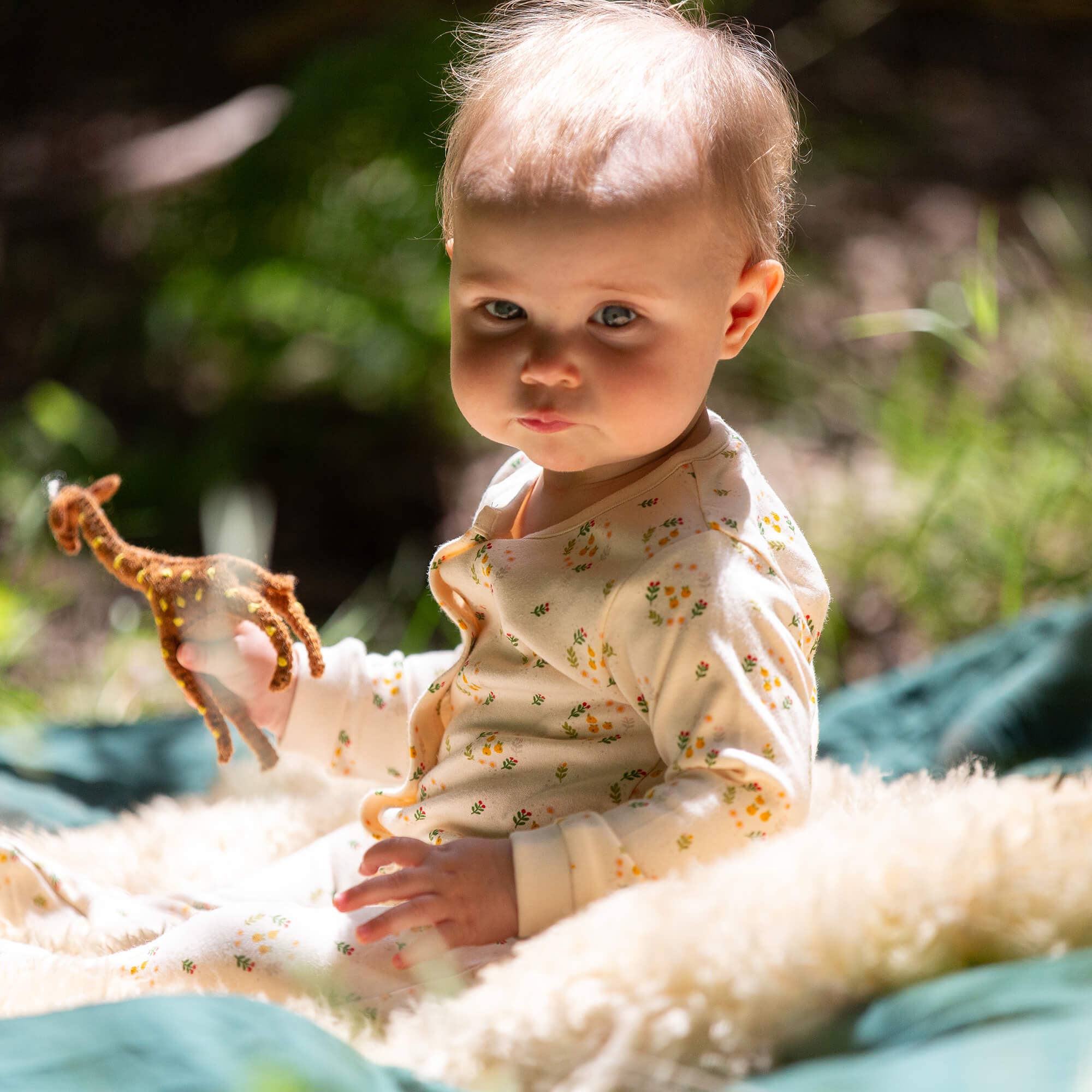 Quince Flowers Babygrow